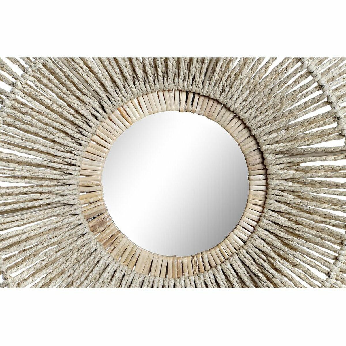 Wall mirror DKD Home Decor 45 x 5,5 x 45 cm Natural Metal Natural