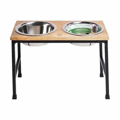 Elevated Feeder – Wood & Metal