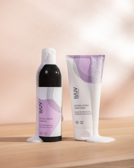 Natural Nourishing Shampoo with Plum Oil, 250 ml