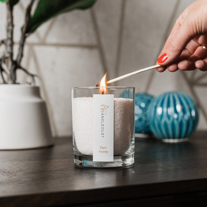 Kerzenpulver im Glas – Mango-Limette, 160 g