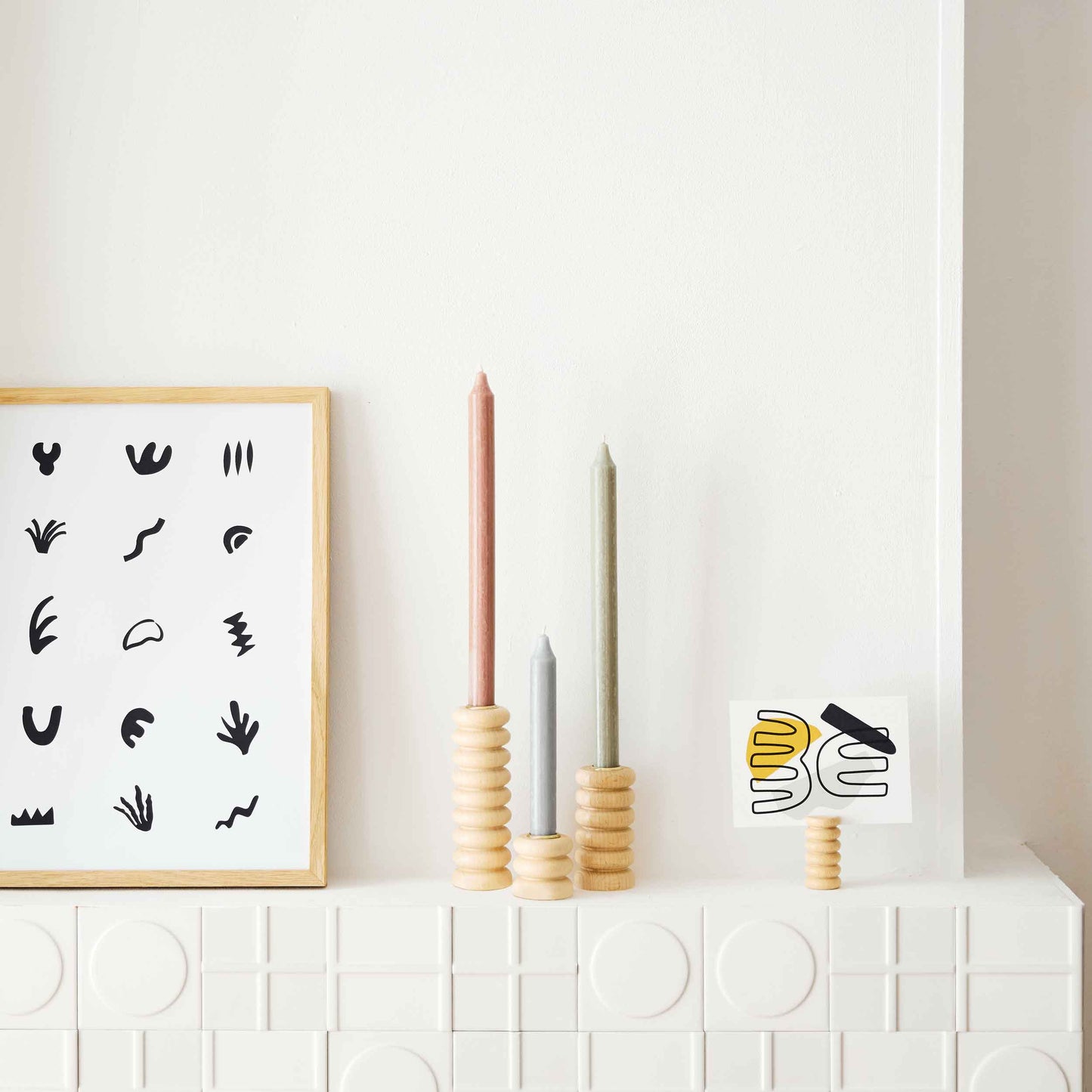Totem Wooden Candle Holder – Medium