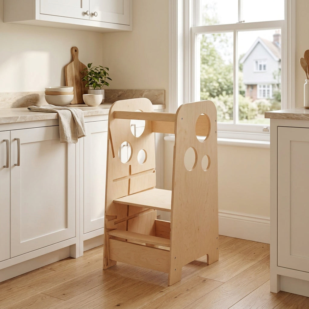 750+ 3-in-1 Adjustable Learning Tower made from birch plywood
