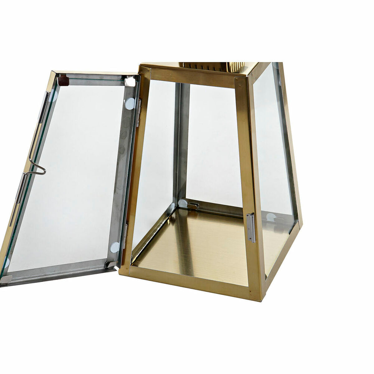Lantern – Gold Metal & Glass