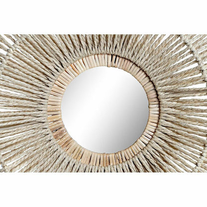 Wall mirror DKD Home Decor 45 x 5,5 x 45 cm Natural Metal Natural