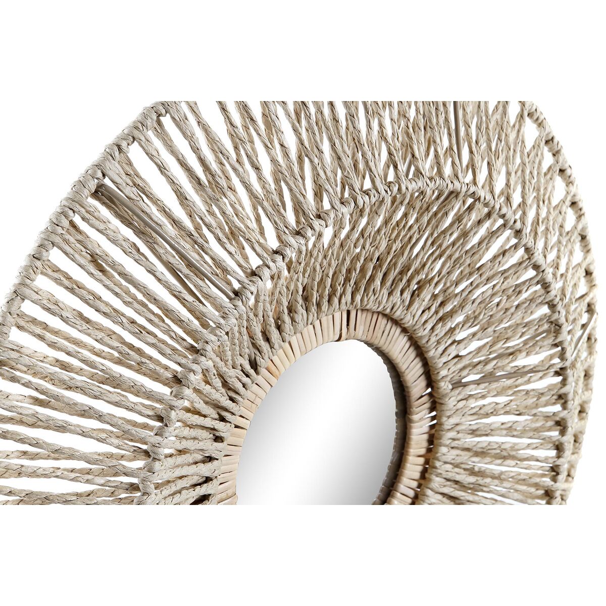 Wall mirror DKD Home Decor 45 x 5,5 x 45 cm Natural Metal Natural