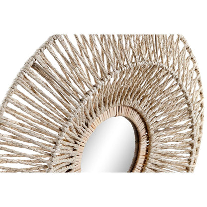 Wall mirror DKD Home Decor 45 x 5,5 x 45 cm Natural Metal Natural