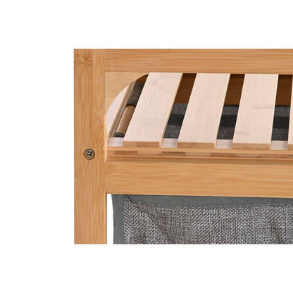 Laundry Basket Set DKD Home Decor – Bamboo & Fabric (2 Units)