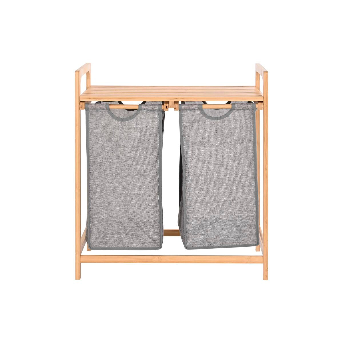 Laundry Basket Set DKD Home Decor – Bamboo & Fabric (2 Units)