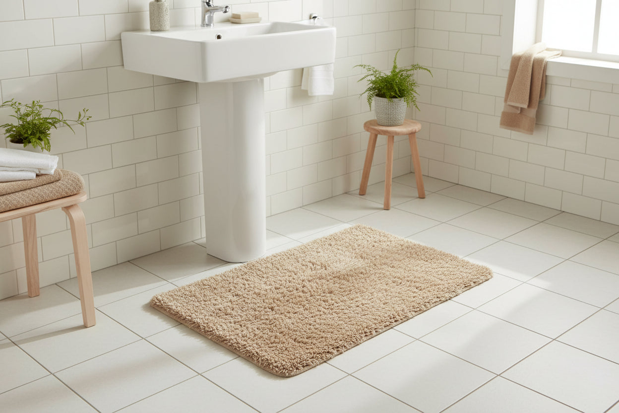 Carpet – Soft Texture (Beige, Cream or Brown – Assorted, 60 × 90 cm)