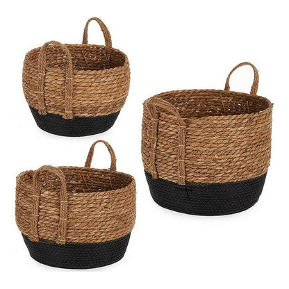 Basket Set High – Brown & Black (3 pcs)