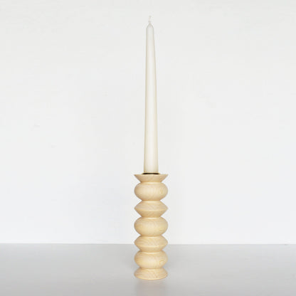 Totem Wooden Candle Holder – Tall