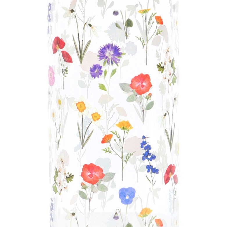 Wildflower Glass & Bamboo Water Bottle – 500 ml