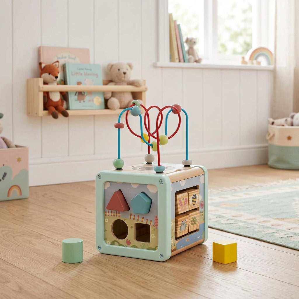 BusyKids 5-in-1 Montessori Activity Cube