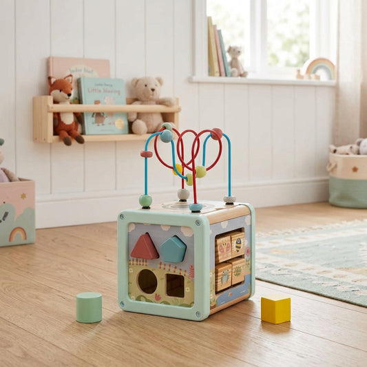 BusyKids 5-in-1 Montessori Activity Cube