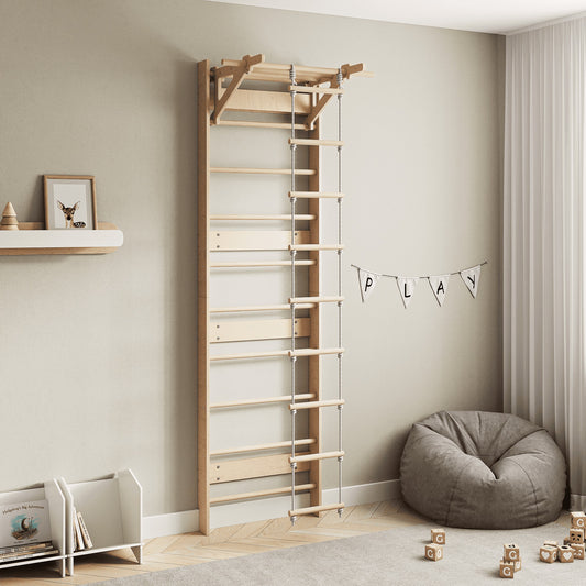 BusyKids EVERGYM hanging rope ladder with wooden rungs