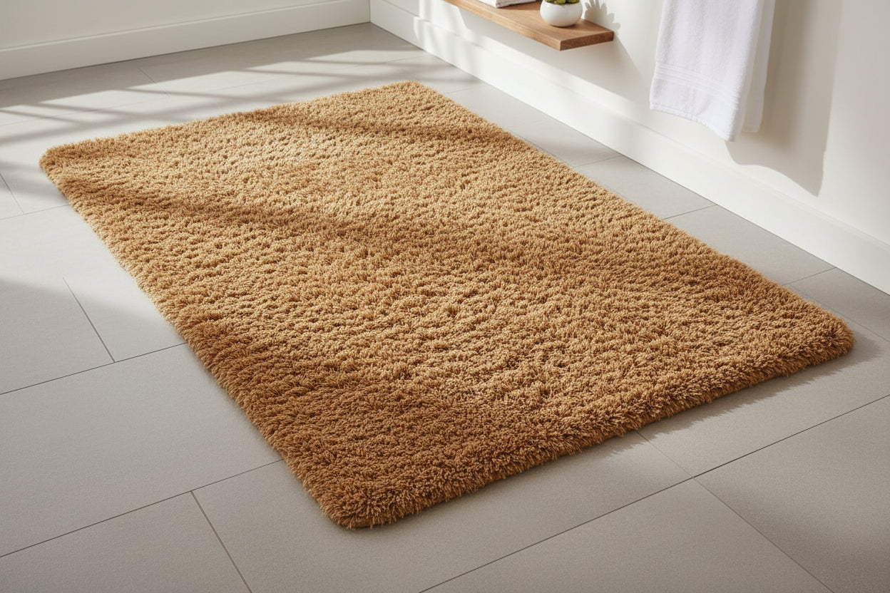 soft beige carpet with non slip backing for everyday home use