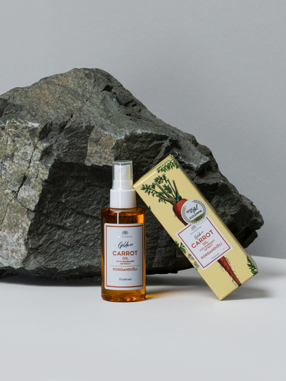 carrot oil with rosemary extract for natural glow and skin nourishment