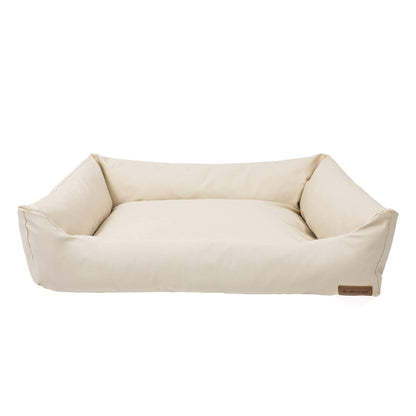 Big Den Waterproof Dog & Cat Basket Bed – Beige, S