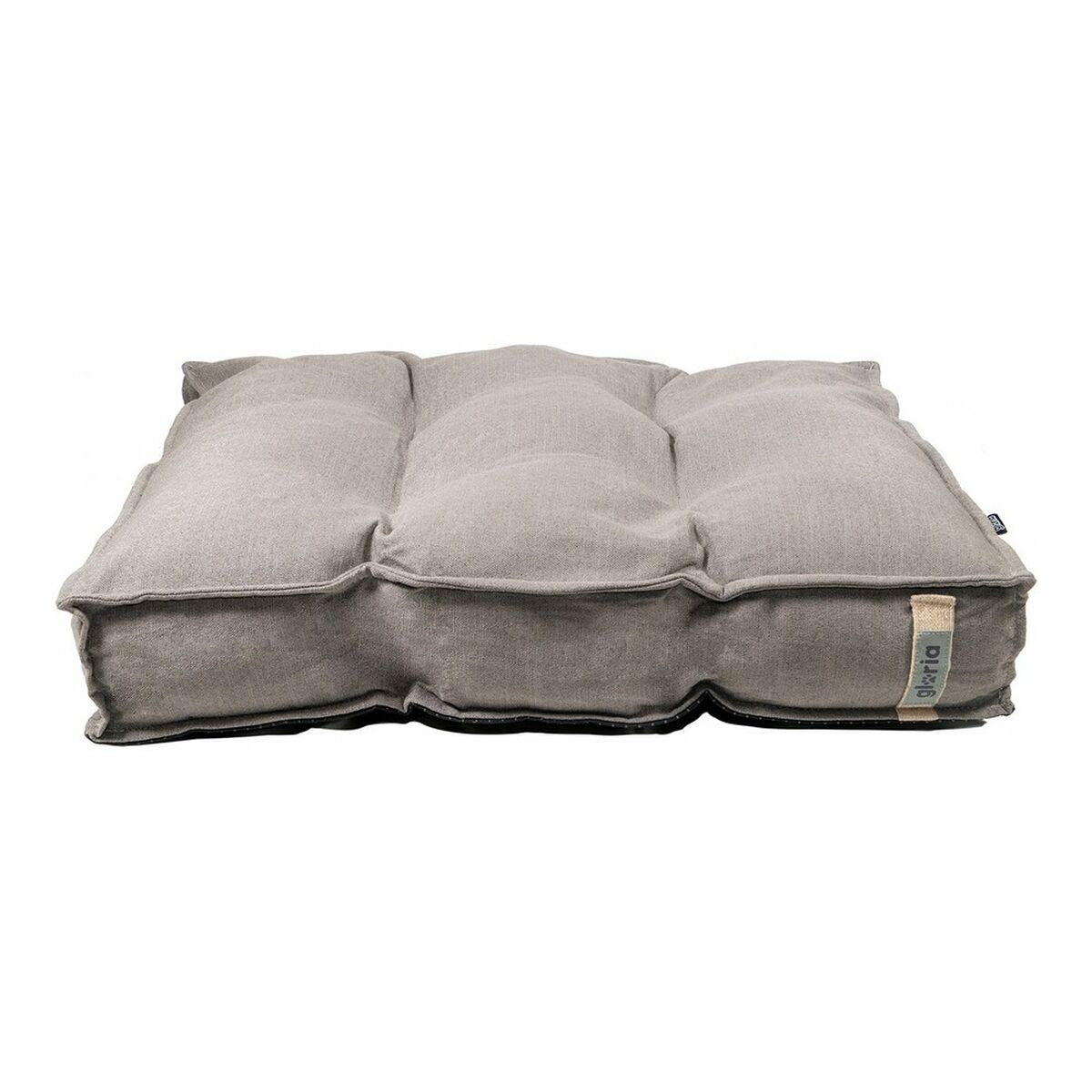 soft grey dog bed made of polyester for everyday pet comfort
