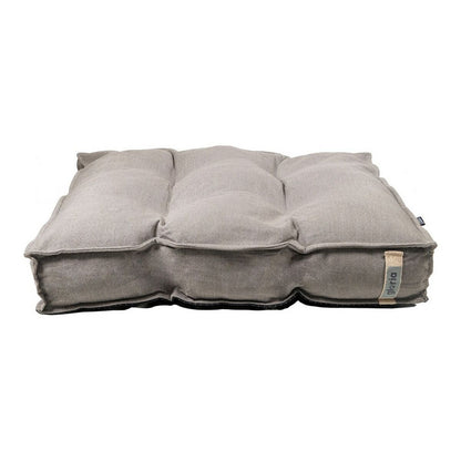 soft grey dog bed made of polyester for everyday pet comfort