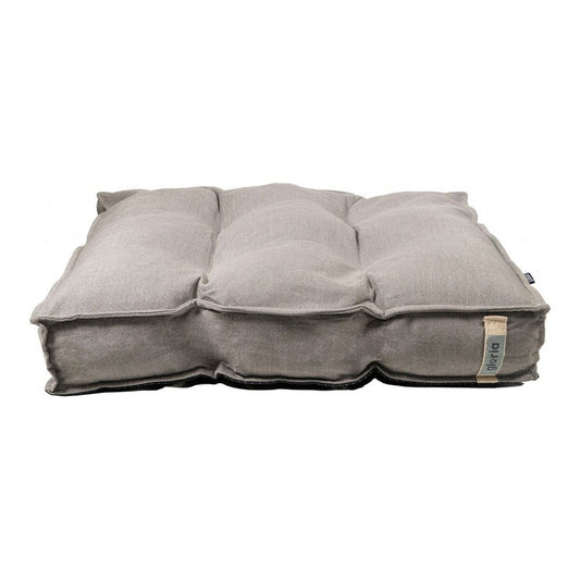 soft grey dog bed made of polyester for everyday pet comfort
