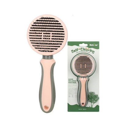 Automatic Hair Removal Comb designed for gentle detangling pink