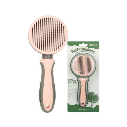 Automatic Hair Removal Comb designed for gentle detangling pink