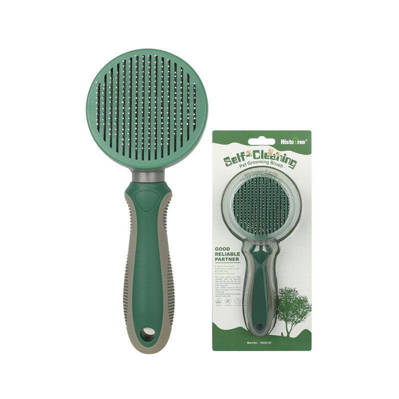 Automatic Hair Removal Comb designed for gentle detangling green