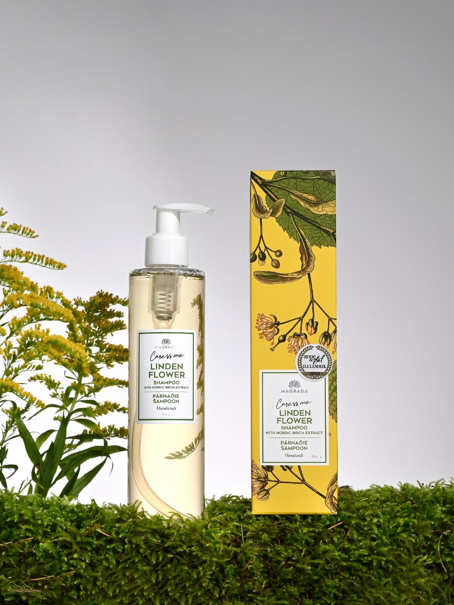 linden flower shampoo with nordic birch extract for gentle daily cleansing