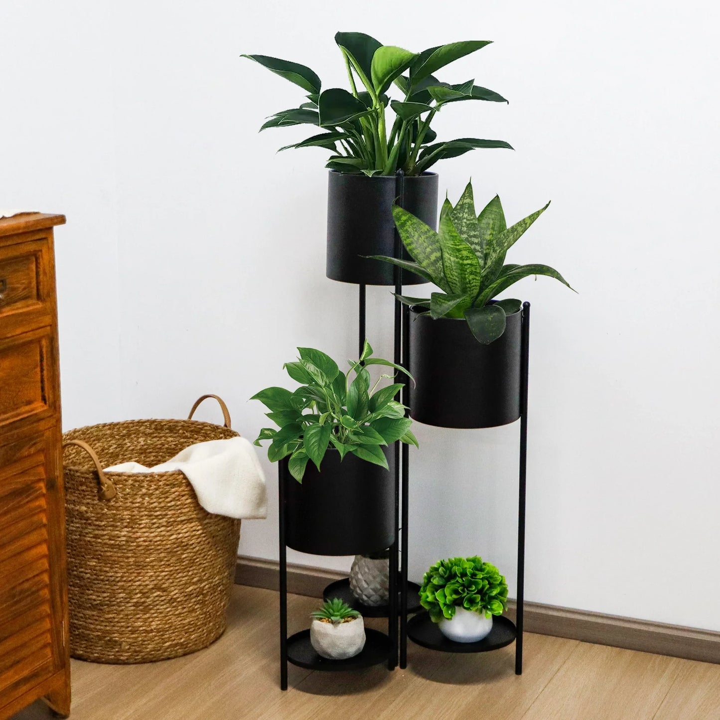 6‑Tier Metal Plant Stand – Foldable