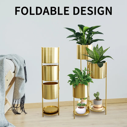 6‑Tier Metal Plant Stand – Foldable