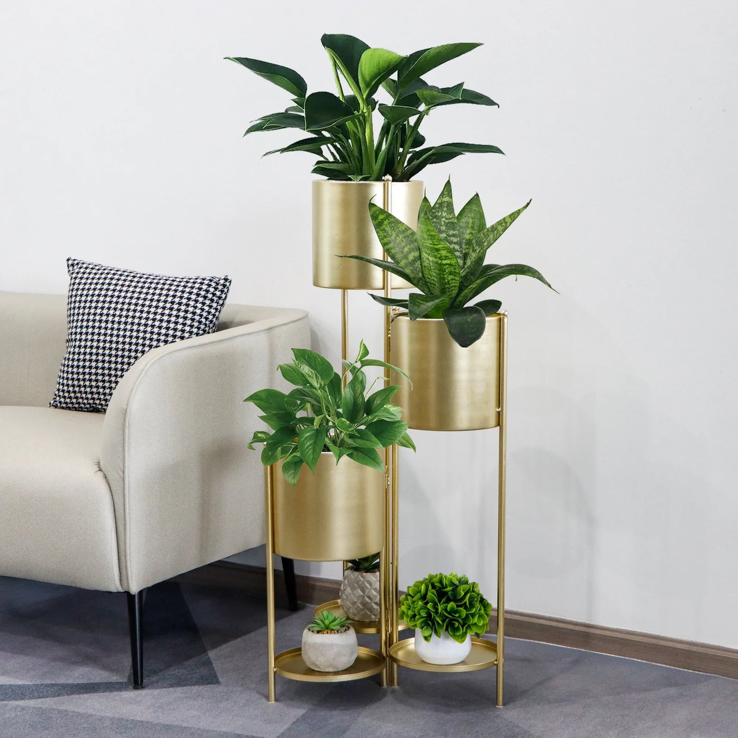 6‑Tier Metal Plant Stand – Foldable