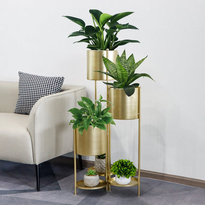 6‑Tier Metal Plant Stand – Foldable