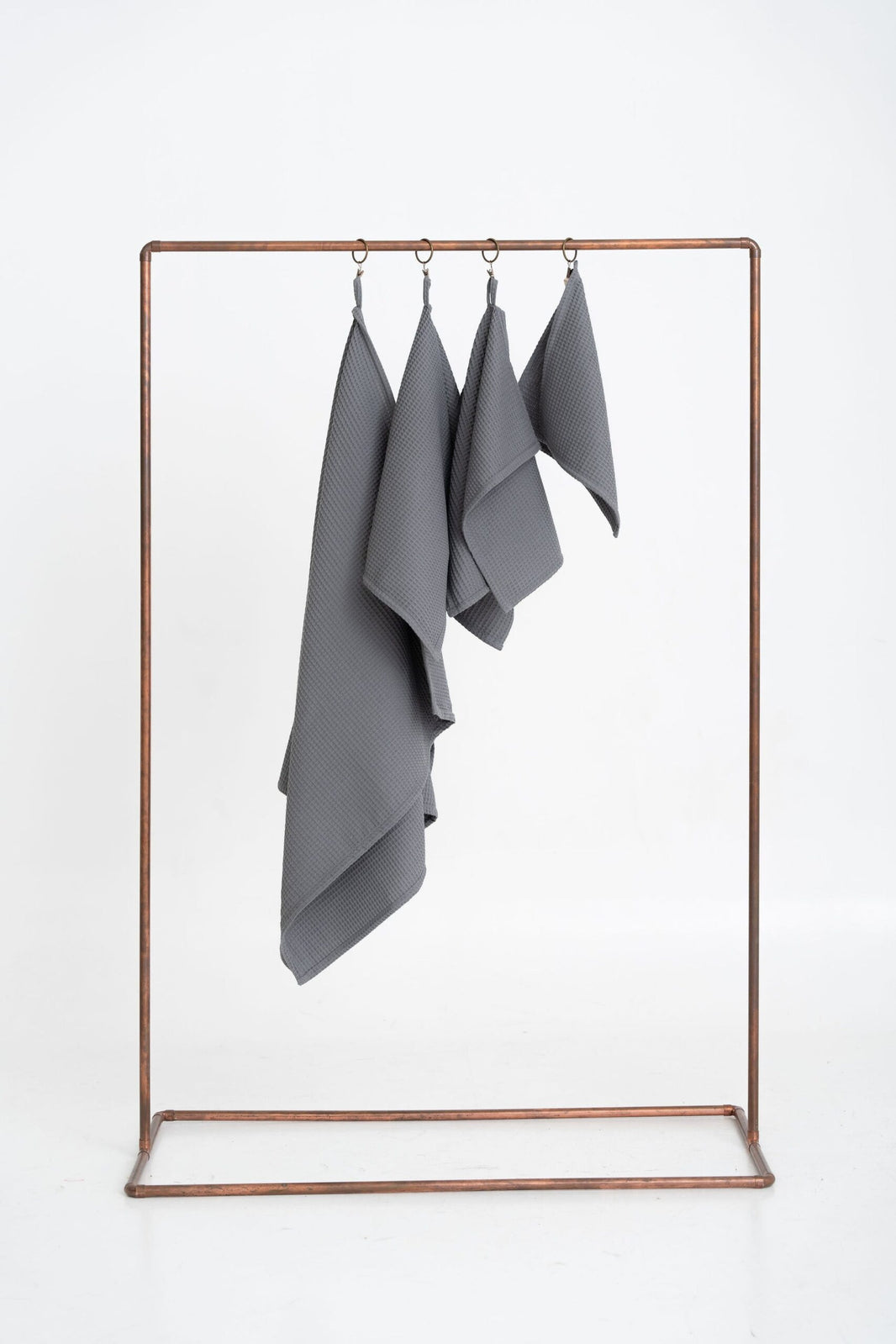 Nuss Cotton Waffle Towel – Grey