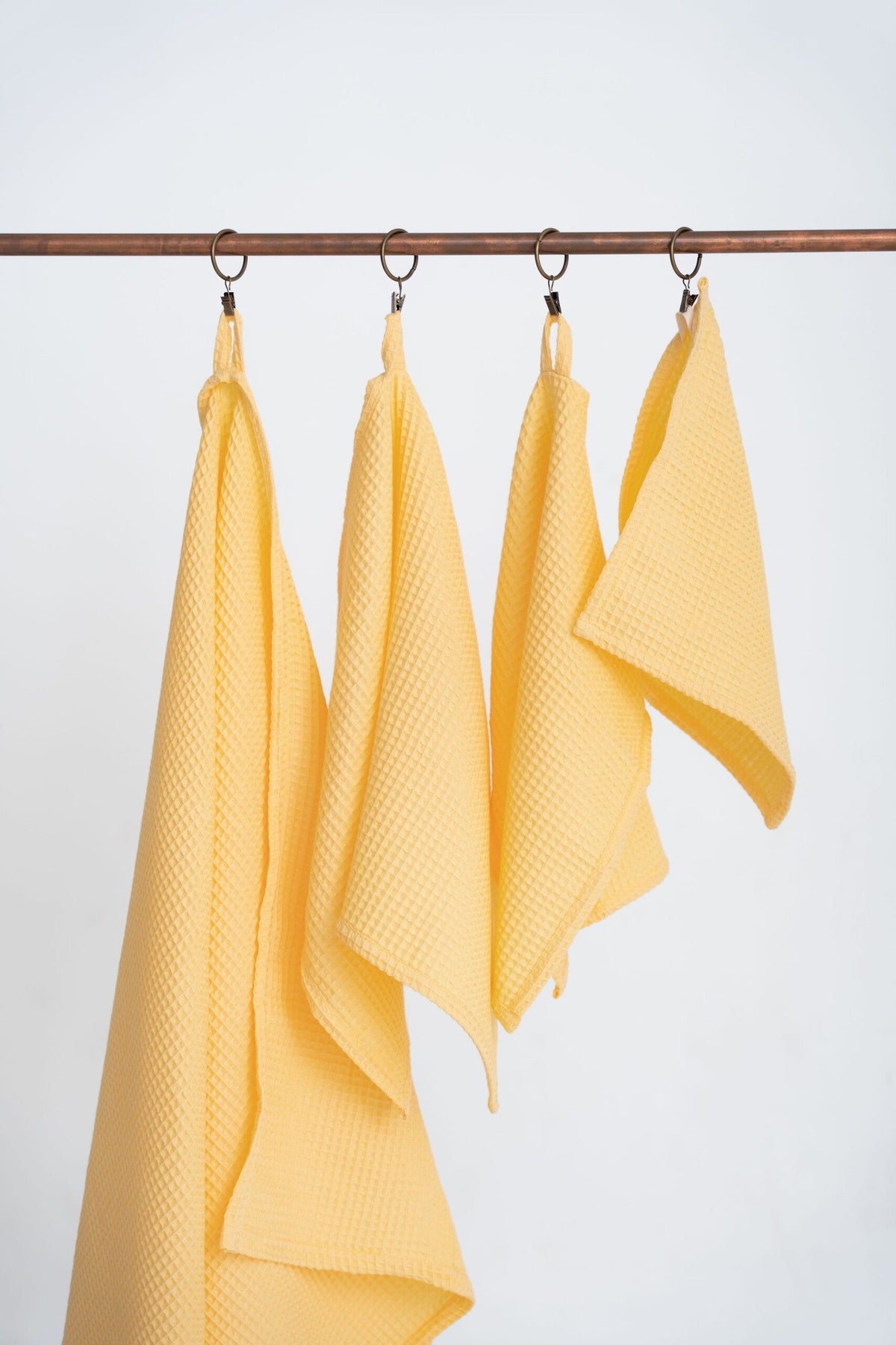 Nuss Cotton Waffle Towel – Yellow