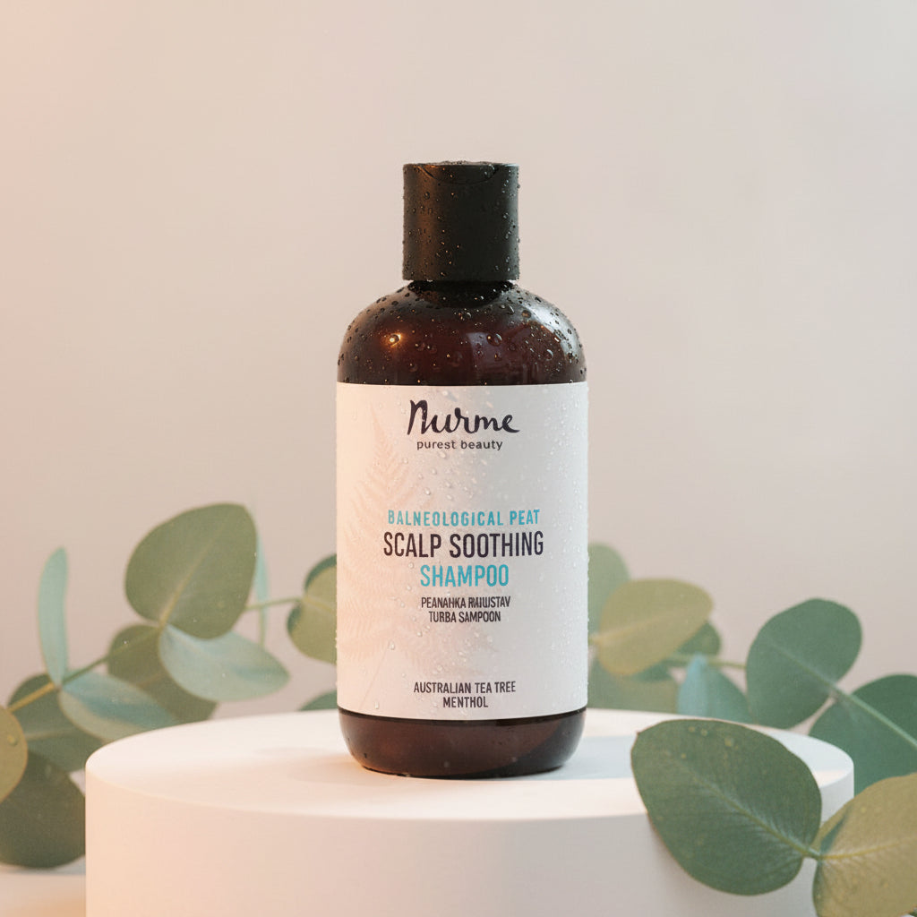 natural peat scalp shampoo for hair and scalp care