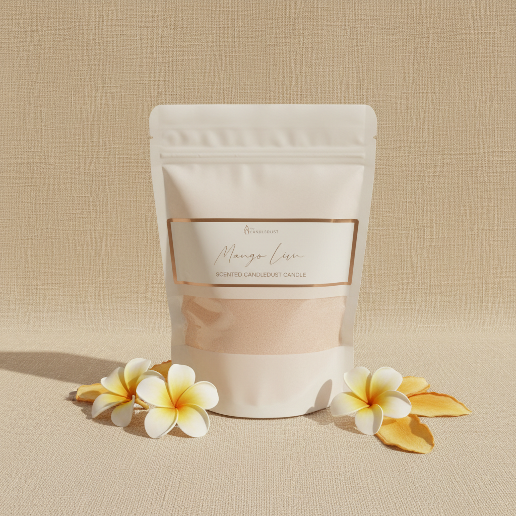 powder candle refill kit mango lime scent with wicks