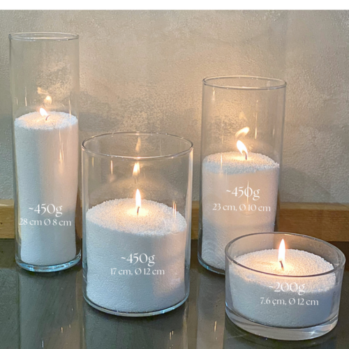 unscented powder candle pearls with wicks for diy candle use