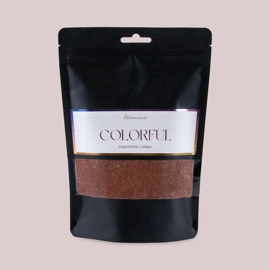 powdered candle refill kit with unscented wax sand for custom candle making