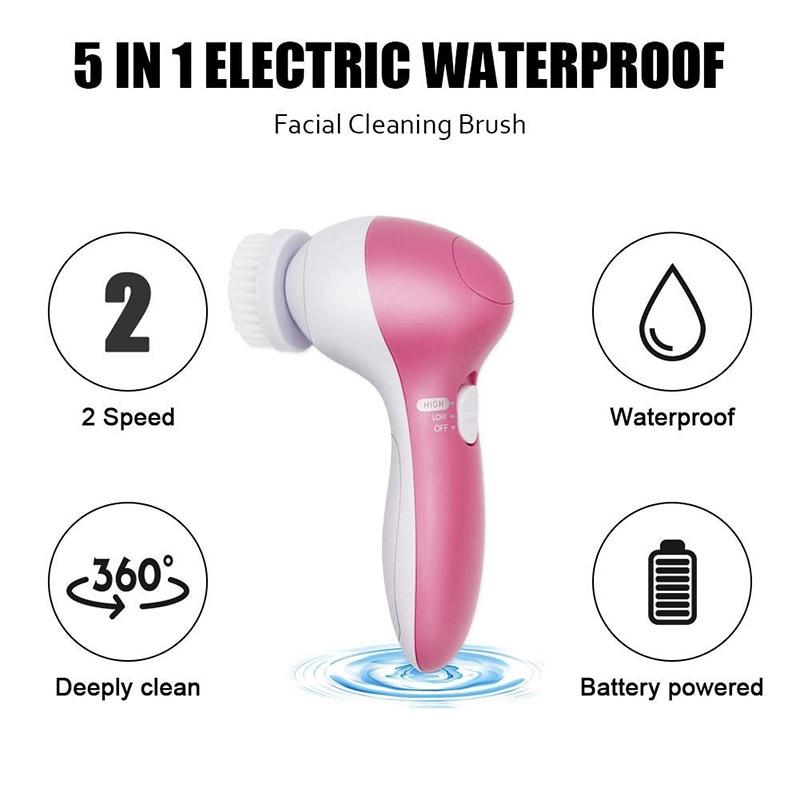 5-in-1 Face Cleansing & Massage Brush Set