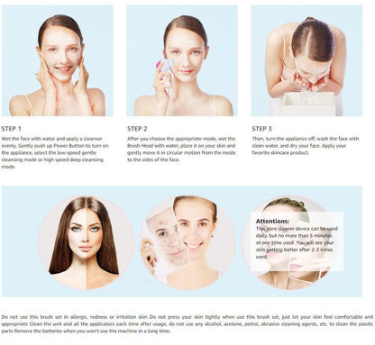5-in-1 Face Cleansing & Massage Brush Set