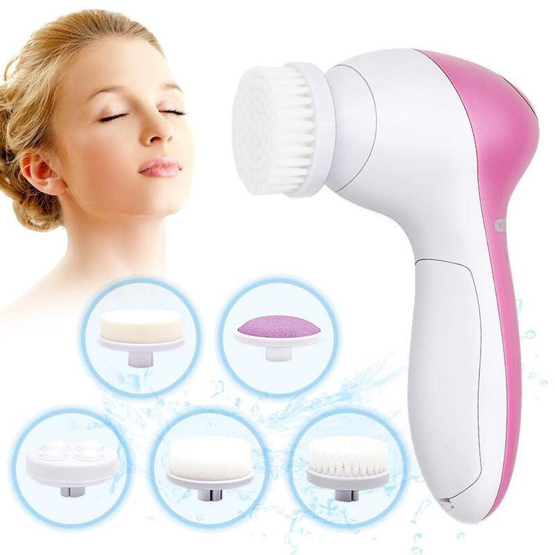 5-in-1 Face Cleansing & Massage Brush Set