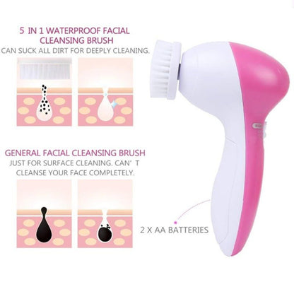 5-in-1 Face Cleansing & Massage Brush Set