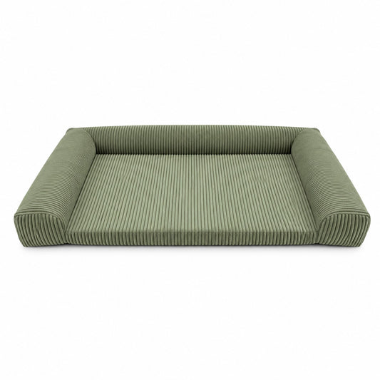 Carré Dog Mattress with Removable Cover – Olive Green, XL