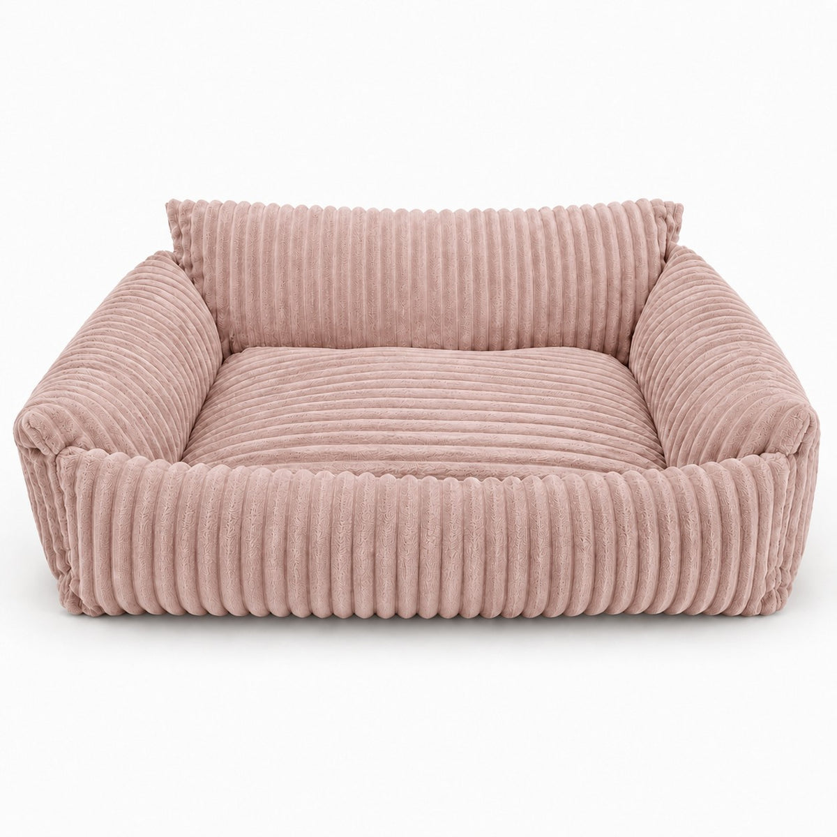 Lodie Corduroy Memory Foam Dog Sofa – Pink, M