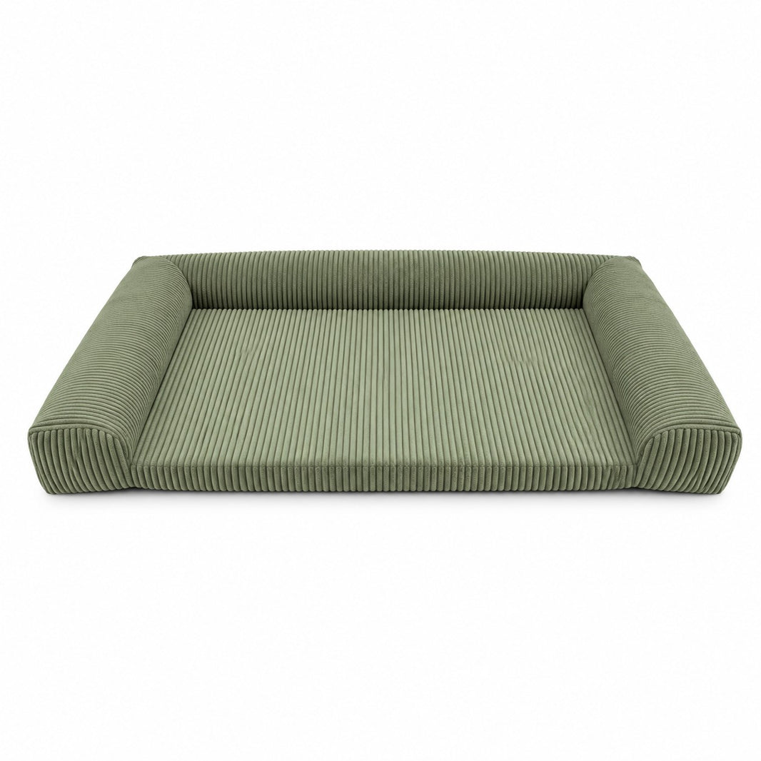 Carré Memory Foam Dog Mattress – Olive Green, XL