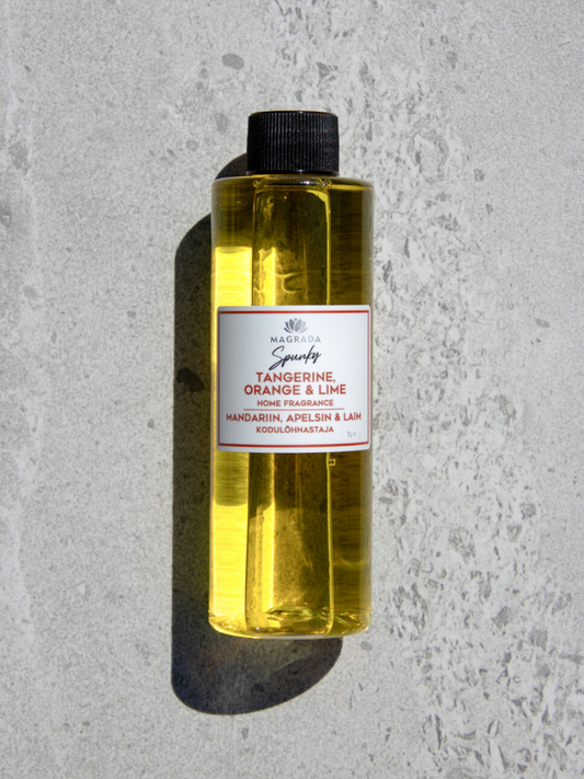 refill home fragrance with citrus notes of tangerine orange and lime