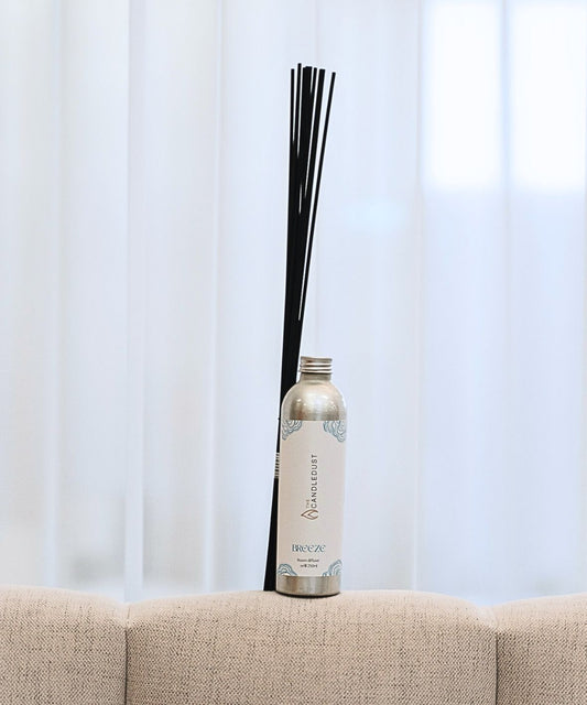 room fragrance diffuser refill with fresh citrus and amber notes