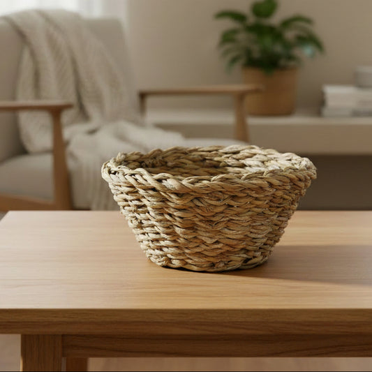 multi purpose wicker storage basket for natural home organisation