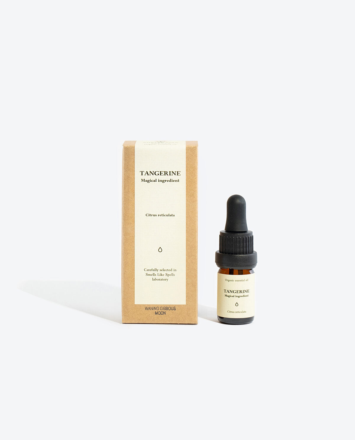 tangerine essential oil in glass bottle for fresh citrus aromatherapy